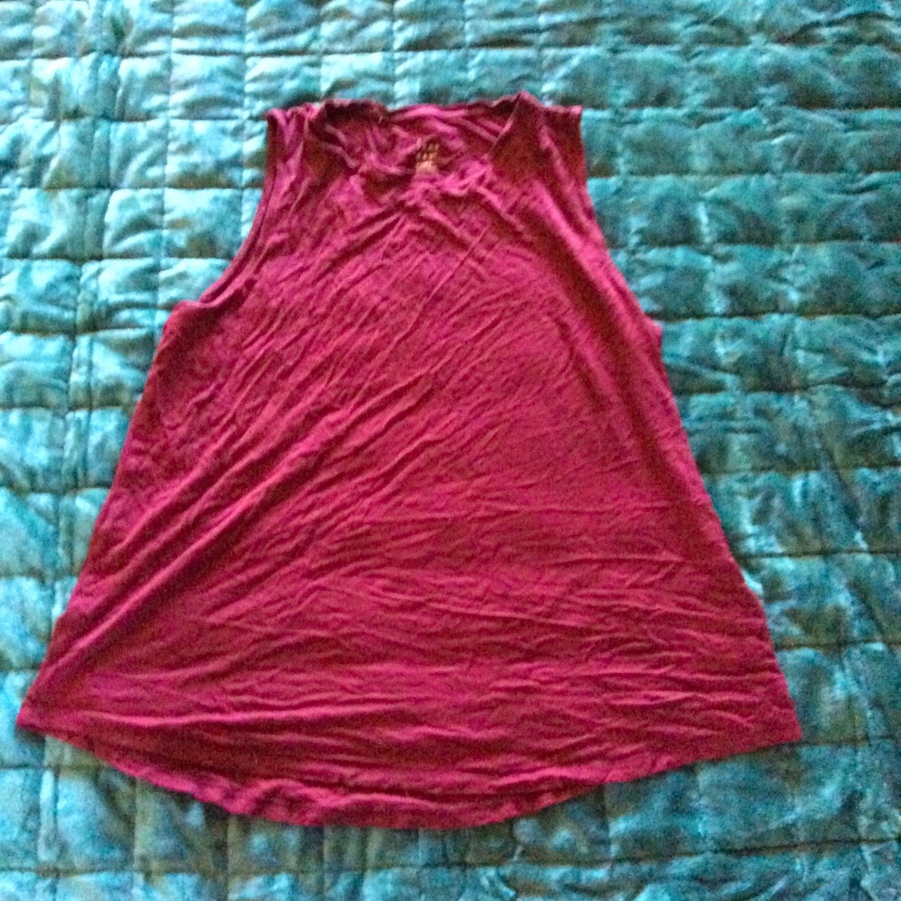 Burgundy tank top